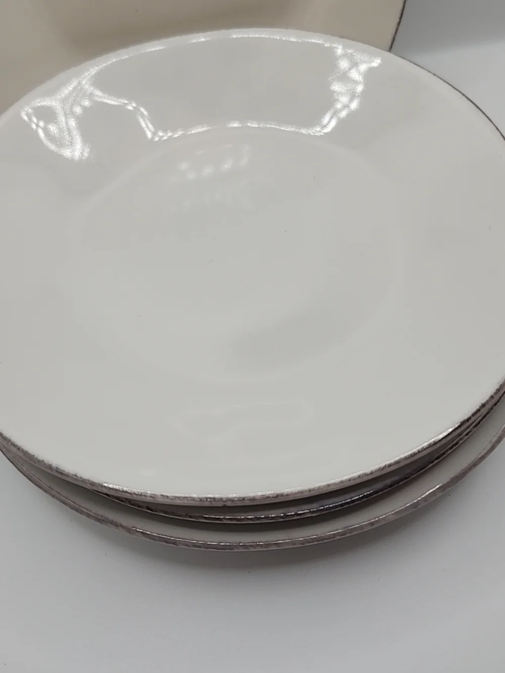 Crate & Barrel Marin White Appetizer Plate